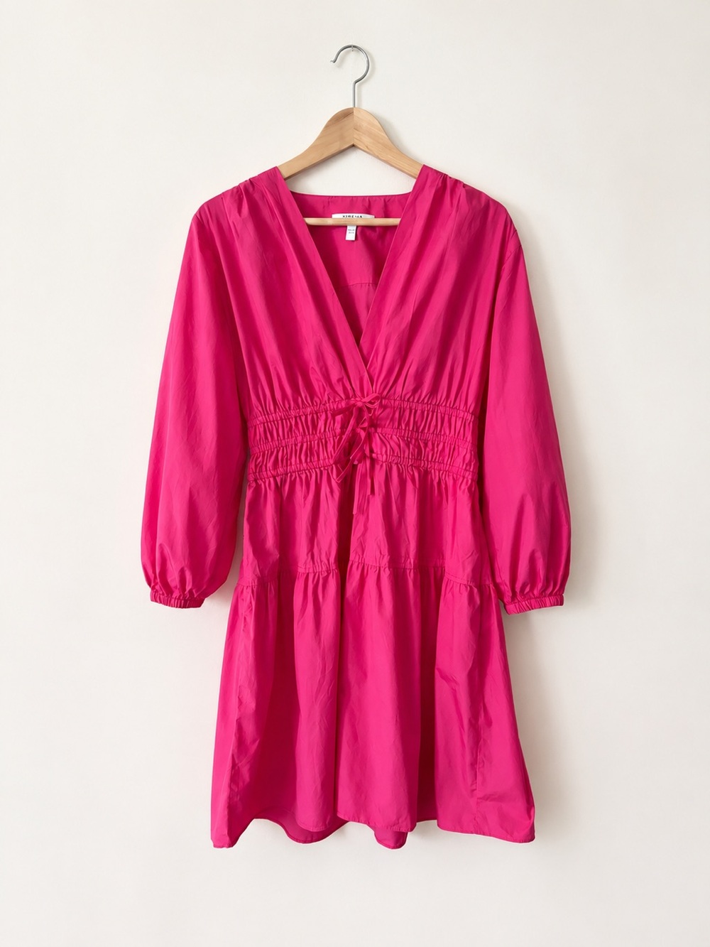 Derek Lam 10 Crosby Pink Smocked Cotton Dress Size 6